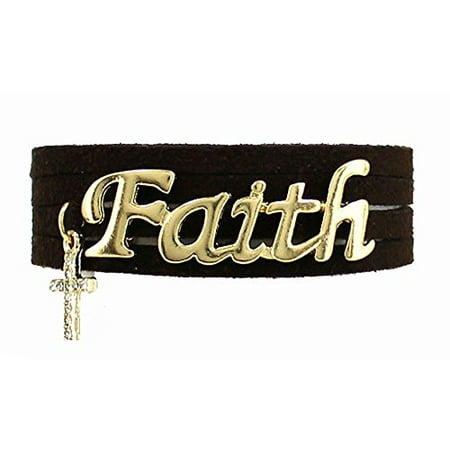 Nice Christmas Gift - Faith Leather Wrap Bracelet Inexpensive Christmas Gift Nice Mother's ...