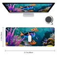 thumbnail image 2 of Sea Tropical Turtle Mousepad, Blue Ocean Tropical Fish Mouse pad, Underwater Sea Ocean Rectangular Mouse Pad, Non-Slip Rubber MousePads for Office Home Laptop 31.5*11.8inch, 2 of 6