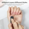 thumbnail image 6 of modelones Jelly Gel Nail Polish, 15 ML Jelly Nude Pink Nail Polish Sheer Neutral Color Long Nails Natural Translucent Soak Off U V Gel Clean Girl Nails for Women Nail Art French Tip Manicure at Home, 6 of 8