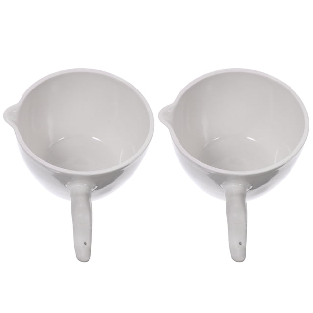 Milisten 2 Pcs Bassin d'Évaporation Rond Conteneur d'Évaporation Équipement de Laboratoire avec Poignée