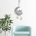 thumbnail image 2 of Gigicloud Ramadan Kareem Wooden Moon Hanging Ornaments with Cord Eid Al-fitr Ramadan Mubarak Eid Hanging Ornament for Party Festival Home Decoration A, 2 of 9