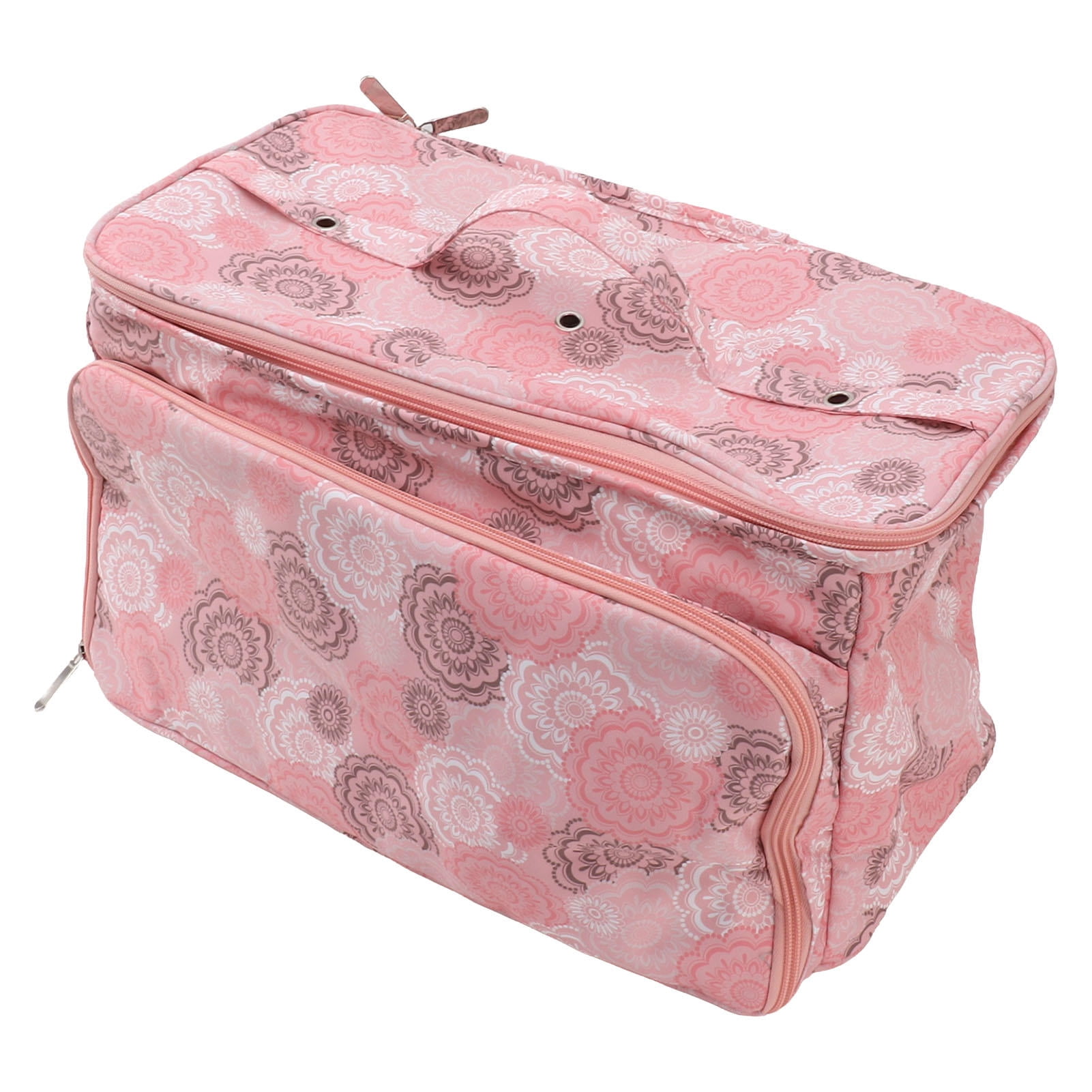 YAHHU Pink Oxford Knitting & Crochet Organizer Bag – Durable, Waterproof, Multi‑Pocket Storage for Yarn, Needles & Sewing Supplies