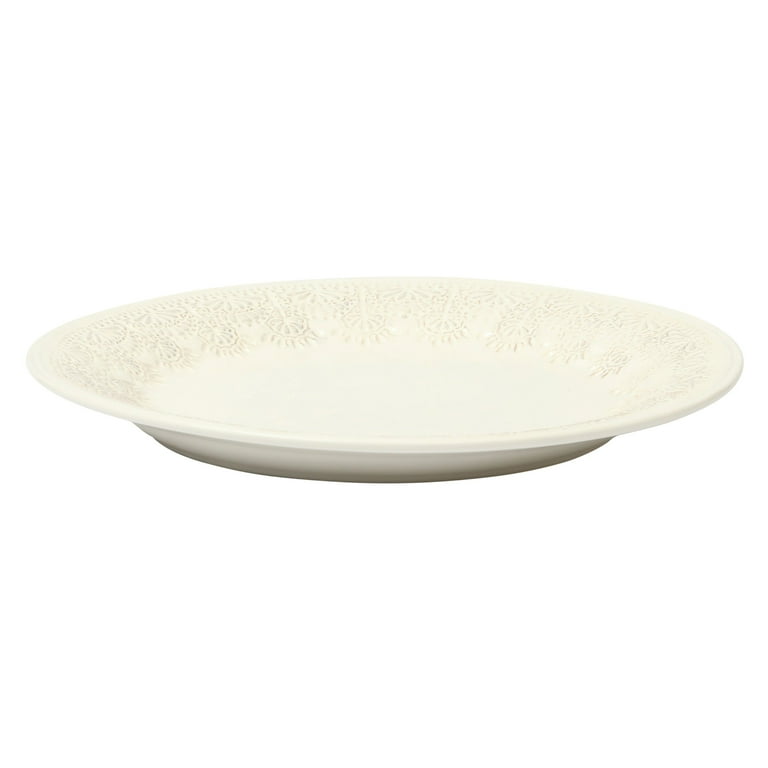 The Pioneer Woman Vintage Lace Ceramic Dinner Plate Linen 10.5
