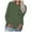 Green4, variant on yillto Women Plus Size Tshirts Long Sleeve Shirts Casual Solid Color Crewneck Pullover Tunic Tops S-5xl