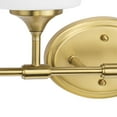 thumbnail image 6 of Lynzie Collection Four-Light Brushed Gold Etched Opal Glass Modern Bath Vanity Light, 6 of 12