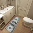 thumbnail image 3 of Multifunctional Long Strip Money Rugs 100 Dollar Bill Series Non-Slip Backed Mat Money Doormat, Kitchen Mats Set of 2 (17" X 47"+17" X 30"), 3 of 6