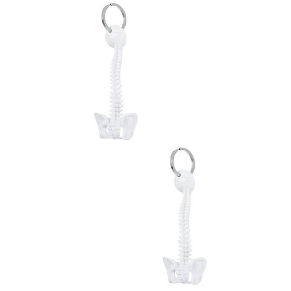 2pcs Spine Model Keychain Miniature Spine Keyring for Women