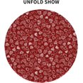 thumbnail image 4 of Happy Valentines Day Tablecloth Round Table Cloths Mothers Day Red Heart Table Cloth Cover Mat Washable Polyester 60 Inch Dining Decorative for Holiday Home Party Wedding Picnic, 4 of 6