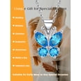 thumbnail image 5 of Bestyle Cute Butterfly Birthstone Necklace for Women, December Pendant Necklace Choker Jewelry Gifts for Mother's Day Birthday Graduation, 5 of 7