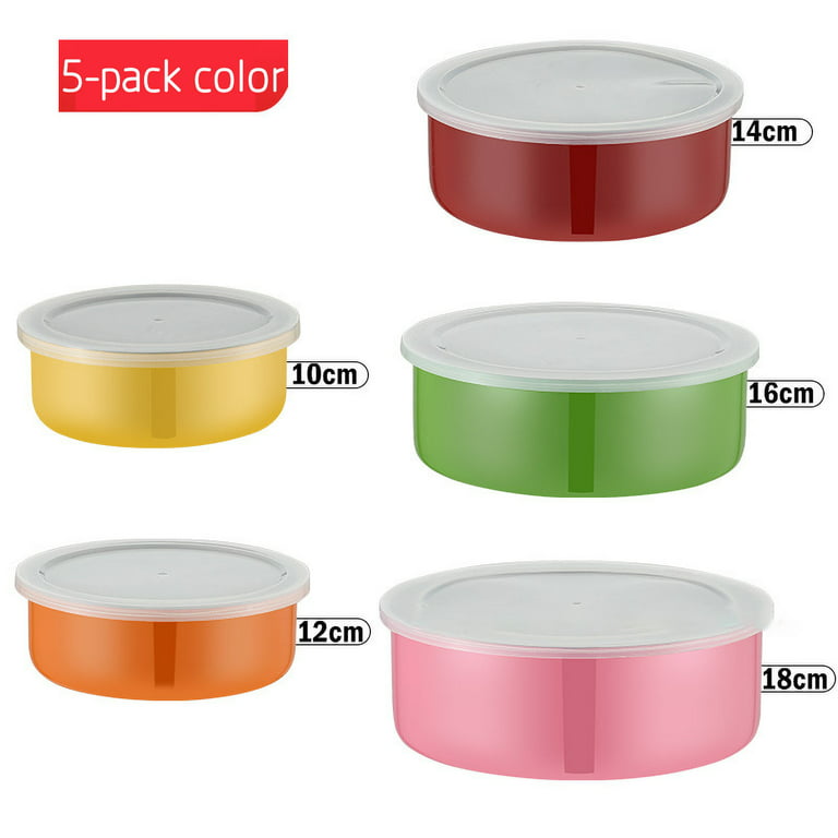 Stainless Steel Mixing Bowls 5 Piece Bowl Set Home Kitchen Food Container  Bowl