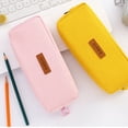 thumbnail image 5 of Stationery creative simple square pencil pencil case student solid cotton hemp pencil case, 5 of 6