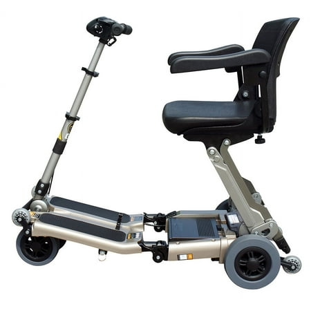 Luggie ELITE Folding Mobility Scooter, Champane