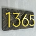 thumbnail image 4 of HASWARE 5 inch (12.5 cm) Floating House Number Apartment Door Numbers Mailbox Address Sign, Zinc Alloy (#0, Golden), 4 of 5