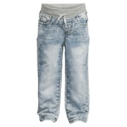 Wonder Nation Toddler Boys Knit Denim Jeans, Sizes 12M-5T