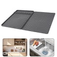 thumbnail image 2 of BUYISI Silicone Griddle Mat Bbq Mat Grill Protective Pad Non-Stick Protective Cover Gray, 2 of 5