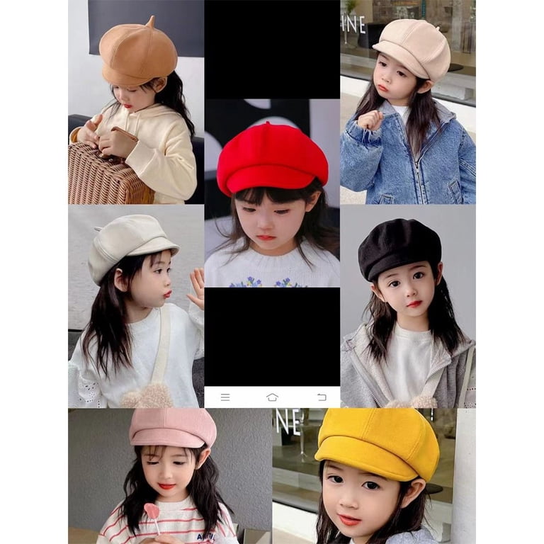 2759 Beret Hat Fashionable Berets Hat Unisex Trendy Berets Hat Youth Fashion Amazon.com: Mepase 20 Pcs French Beret for Kids Party Berets  main image 3