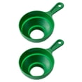 thumbnail image 1 of 2pcs Folding Telescopic Funnels Oil Funnels Jam Funnels Kitchen Gadgets (Green), 1 of 8