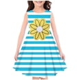 thumbnail image 2 of LOVZFMLL Robe d'Été Sans Manches à Col Rond Imprimée pour Filles, 2 of 3