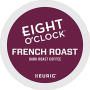 Angle View: Eight O'Clock Coffee French Roast, Keurig Single-Serve K-Cup Pods, Dark Roast Coffee, 72 Count (6 Boxes of 12 Pods)