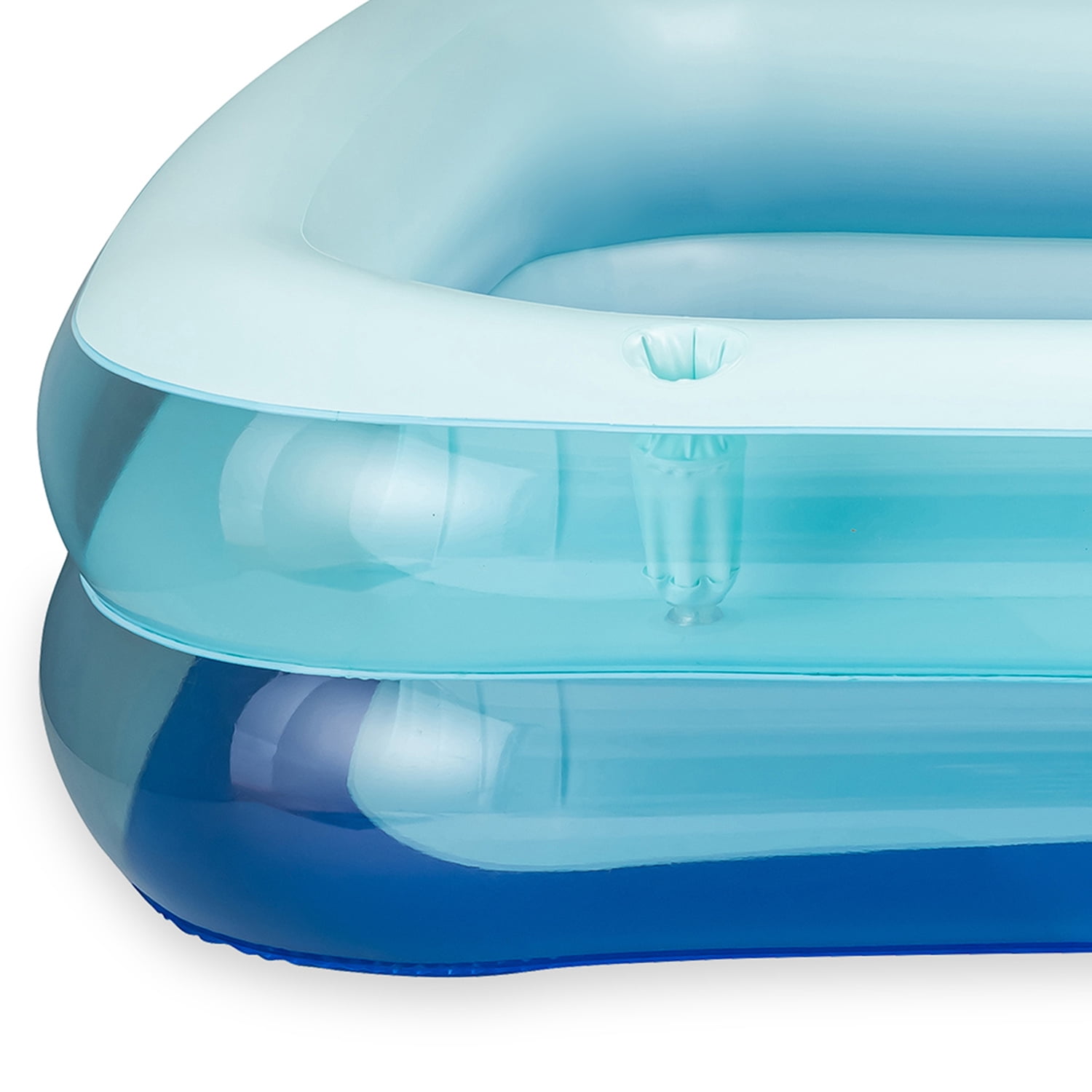 Funsicle 8.5ft SummerBlock Pool, Inflatable Family Swimming Pool, Marine Blue, Rectangular, Age 6 & up