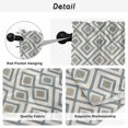 thumbnail image 5 of Teal Geometric Kitchen Curtains, Boho Ethnic Plaid Modern Abstract Art Light Filtering Window Curtain Panels, 2Pcs Rod Pocket Window Treatments Set for Living Room Bathroom Bedroom 42x63 Inches, 5 of 9
