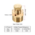 thumbnail image 2 of Unique Bargains Pneumatic Exhaust Valve Repair Replacement Parts Control Device, G3/8 Male, Gold Tone, 2 of 4
