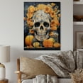 thumbnail image 2 of Designart "Marigold Offerings Gold Mexican Art" Floral Print on Natural Pine Wood, 2 of 5