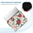 thumbnail image 2 of FORMRS 13"-13.3" Laptop Sleeve Protective Case Soft Carrying Quilted Computer Bag Cover, Christmas Floral, 2 of 7
