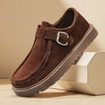 thumbnail image 6 of Men'S Slip-On Loafers - British Style Casual Shoes with Buckle Closure, All-Season Comfort, Synthetic /Fabric Upper & Rubber Sole, Minimalist Design for Office, Semi-Formal & Casual Attire - Durable, 6 of 9