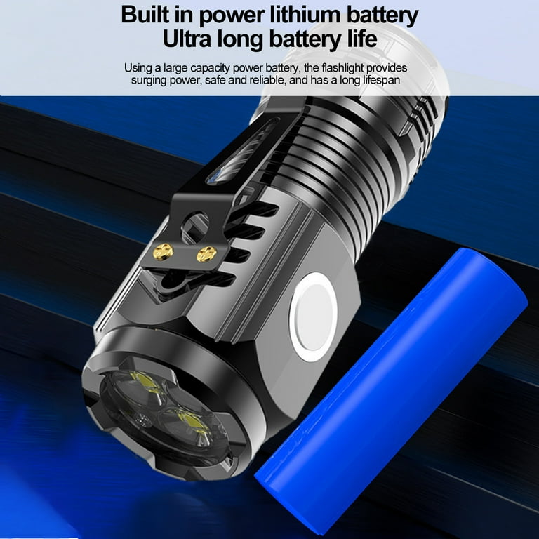 best small led rechargeable flashlight Yaoyar Mini LED Flashlight with Magnetic Base and Side Clip, high Lumen,  USB Rechargeable, IPX6 Waterproof, Best Small Flashlight for Camping,  Repair