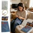 thumbnail image 2 of Portable New Model Embroidery Book - Complete Tutorial Kit, Durable Cloth Metal Needles, for Beginners Craft Lovers, All Scenario DIY Needlework, 2 of 7