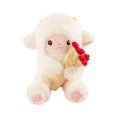 thumbnail image 2 of Valentine Plush Lamb Stuffed Animal 10 Inch Red Plush Flower Bouquet Valentine Gift for Girlfriend Valentine Day Stuffed Animal, 2 of 6
