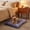 Blue, variant on Short Pile Pet Mat with Ties Cushioned Gripped Bottom Non Slip Crates Furniture for Cats Small Dogs Indoor Soft Washable All Seasons Bed