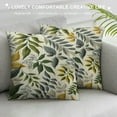 thumbnail image 3 of Creowell  Spring Flower Pillow Covers Sage Green Blue Burnt Orange Floral Throw Pillow Covers Farmhouse Leaf Print Decorative Square Cushion Cover for Home Couch Sofa Bedding,Multi-Size, 3 of 5