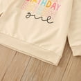 thumbnail image 5 of Icvfdpl Girls Fashion Tops Toddler Birthday Letter Printing Casual Round Neck T Shirt Sweatshirt Long Sleeved Top Children'S Clothing Dailywear, 5 of 7