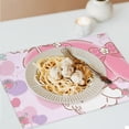 thumbnail image 4 of Kuromi And My Melody Placemats for Dining Table Set of 4, Decorative Place Mats for Kitchen Table Heat Insulation Stain Resistant Table Mats 12 X 18 Inch, 4 of 8