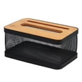 thumbnail image 4 of CUTICATE Napkin Holder Paper Holder Bathroom Living Room Bedroom Paper Storage Rack Container Removable Tissue Holder Tissue Box Cover 22cmx13.6cmx11.2cm, 4 of 8