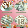 thumbnail image 4 of Crystal Numbers Happy 18th Birthday Banner Pastel Balloons 18th Birthday Display Gold Decor Floral Elements Birthday Backdrop for 18th Birthday Party Sweet 18 Celebration Birthday Photo Shoot, 4 of 9