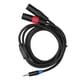 thumbnail image 1 of Adaptador de cable de enchufe macho estéreo de 3,5 mm a macho xlr dual, Carcasa de Aleacio de Zinc, Puntos de ContactO Chapados en Oro, Cobre Libre de OxÍgeno ​​24 AWG,, 1 of 7