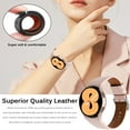 thumbnail image 5 of LEIXIUER Genuine Leather Bands Compatible for Samsung Galaxy Watch 4 40mm 44mm/Watch 4 Classic 46mm 42mm,20mm Adjustable No Gaps Leather Watch Band Bracelet Correa Galaxy Watch 4 Strap, 5 of 8
