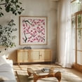 thumbnail image 4 of Cherry Blossoms - Painting Cherry Blossom Watercolor Floral Pattern Botanical Nature Unframed Wall Art Print 24 x 24 inches, 4 of 9
