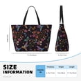 thumbnail image 4 of Xecao Humming Bird And Tropical Flowers for versatile beach bag for women includes zipper pockets and waterproof material, ideal for vacations and adventures., 4 of 7