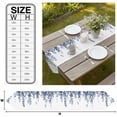 thumbnail image 3 of Navy Blue Eucalyptus Leaves Table Runner Linen Burlap Table Runner 90 Inches Long Summer Leaf Watercolor Dresser Scarves for Kitchen Island Coffee Dining Party Wedding Banquet Holiday Decor 13"x90", 3 of 8