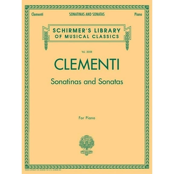 Schirmer's Library of Musical Class Sonatinas and Sonatas: Schirmer Library of Classics Volume 2058, Book 2058, (Paperback)