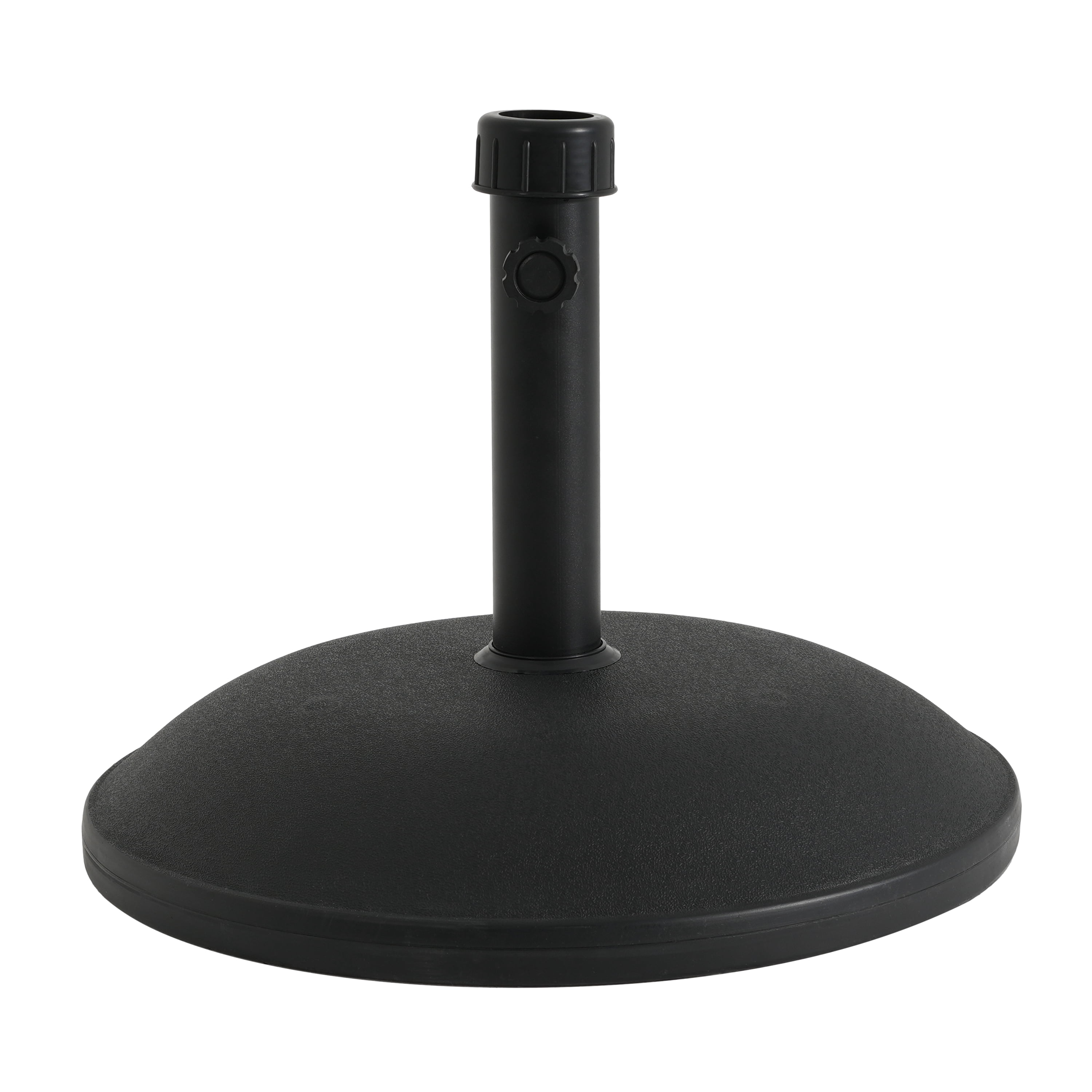 Umbrella Base 55 Pound Round with Concrete Fill and Resin Shell, Heavy Duty Patio Umbrella Stand and Outdoor Shade Base, Black