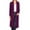 Plum, variant on Women's Casual Loose Fit Side Pockets Solid Soft Lightweight Long Cardigan