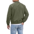 thumbnail image 5 of Agkizg Men's Fall Winter Jackets, Solid Stand Collar Jacket Raglan Sleeves Elastic Cuffs Versatile Daily Long Sleeve Casual Outerwear, 5 of 7