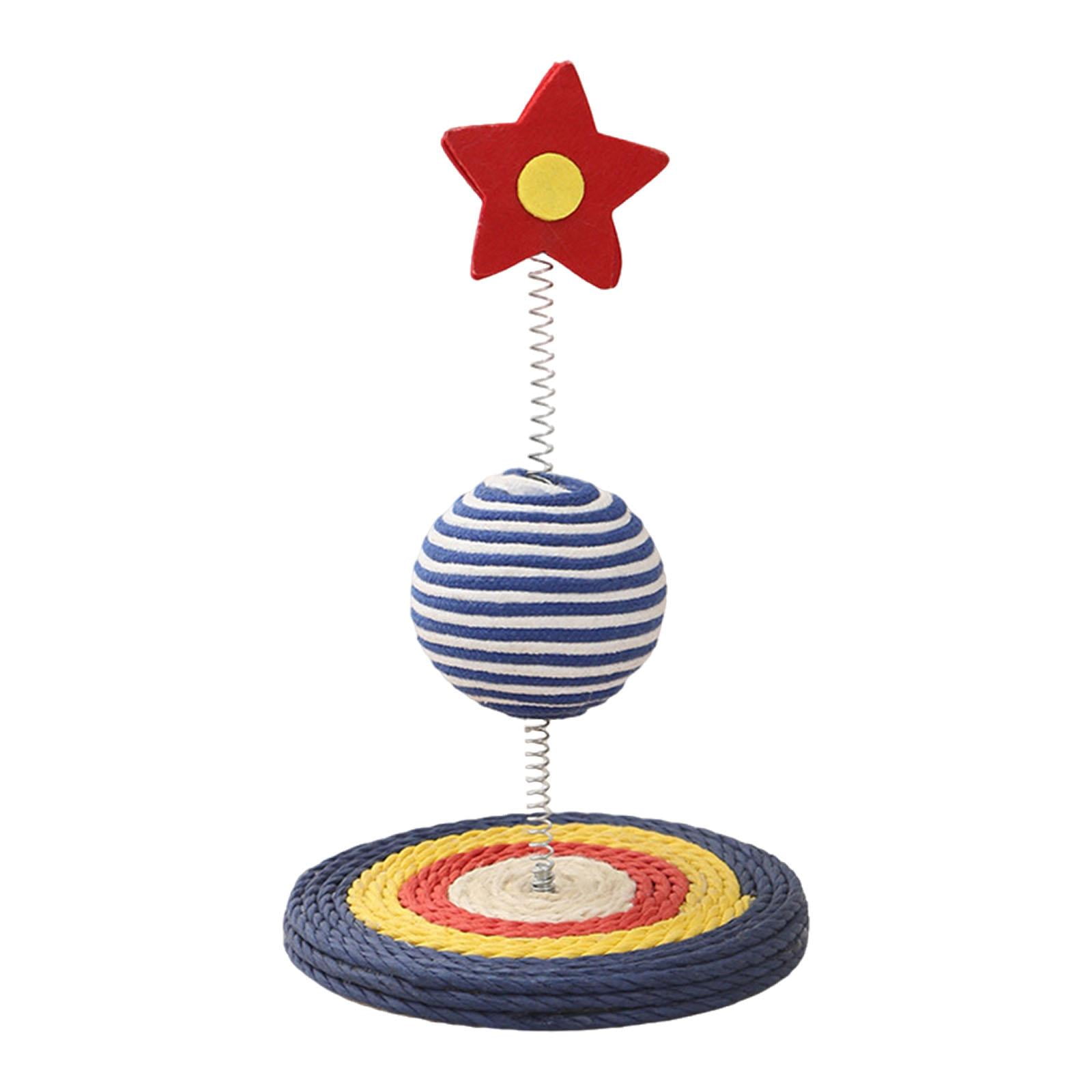 Bvdfgk Sisal Cat Scratcher Furniture Protection Gift Unique Shape Decorative Interactive Exercise Paws Toys Scratching Post