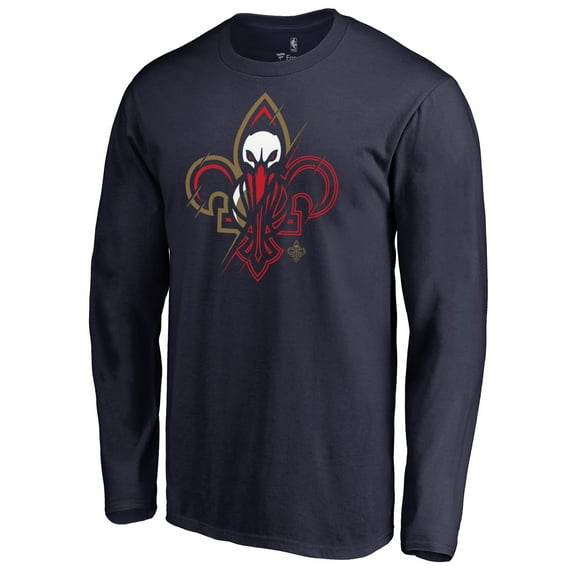 Men's Navy New Orleans Pelicans X-Ray Long Sleeve T-Shirt