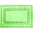 thumbnail image 1 of Ahgly Company Indoor Rectangle Solid Green Modern Area Rugs, 2' x 3', 1 of 1